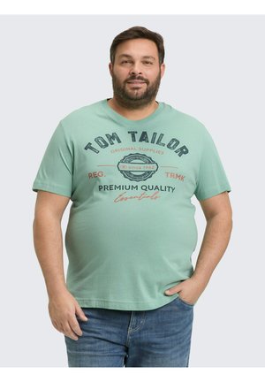 PLUS MIT LOGO - T-Shirt print - dust green