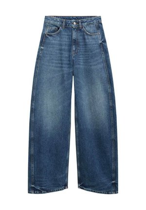 Mango, Džínsy voľného strihu - dark blue