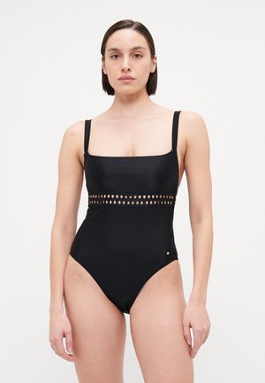BOSS EYELET SWIMSUIT - Badedrakt - black