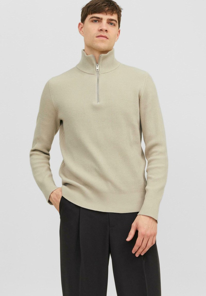 Jack & Jones JPRCCPERFECT HALF ZIP SN - Jersey de punto - island fossil
