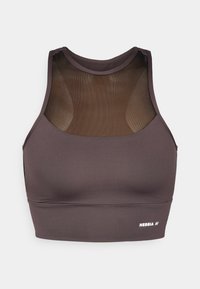PADDED SPORTS BRA - Keskmiselt toetav spordirinnahoidja - marron