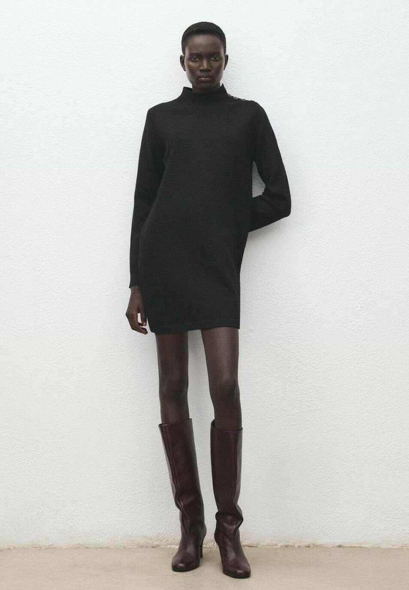 black long cotton dress TOTEME Sleeveless Cotton Dress main image 1
