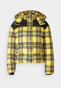 LADIES 2 TONE PUFFER JACKET - Veste d'hiver - bright yellow/black