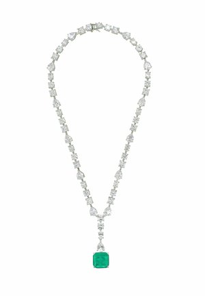 PENELOPE COLOMBIAN EMERALD STATEMENT - Necklace - silver-coloured