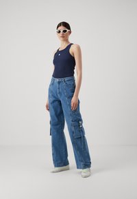 Marimekko KEDOL UNIKKO PLACEMENT  - Top - dark navy/offwhite