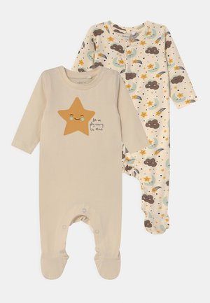 NBNMOON NIGHTSUIT 2 PACK - Dupačky na spaní - whitecap gray