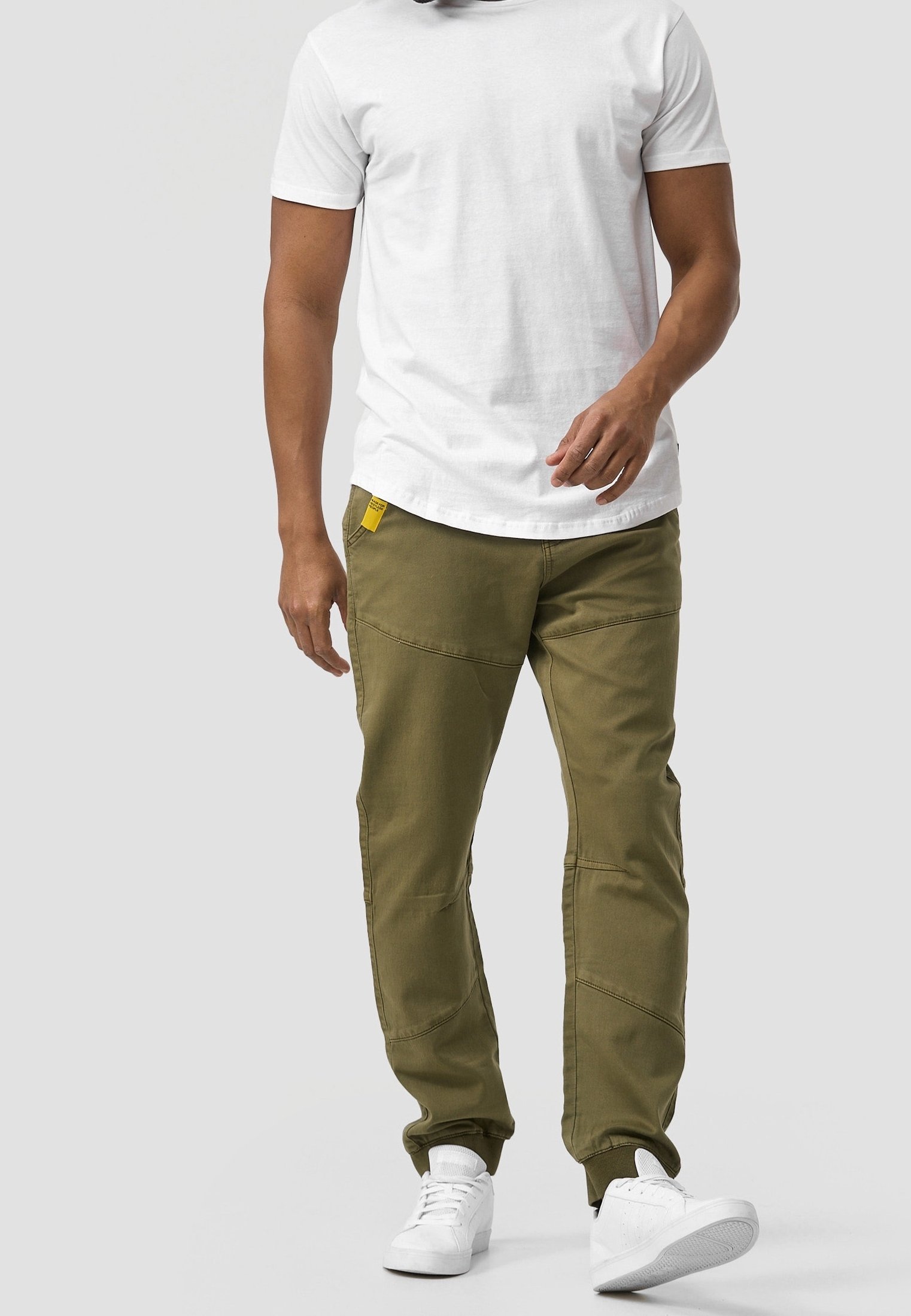 INDICODE JEANS Jeans slim fit dark green/verde scuro (Second