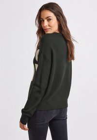 Street One Studio PULLOVER MIT INTARSIENMUSTER - Pullover - schwarz