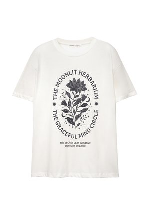 FLORAL - Nyomott mintás póló - white