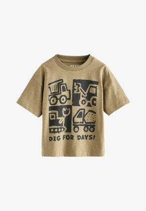 Next, REGULAR FIT - SHORT SLEEVE ALL OVER GRAPHIC PRINT 3 PACK - Tričko s potlačou - black digger