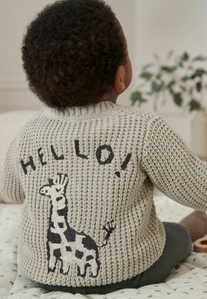 Next REGULAR FIT - Adīta jaka - grey giraffe