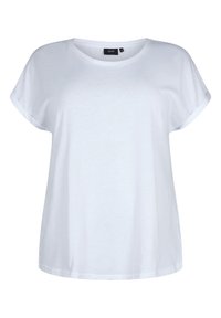 Zizzi 2-PACK SHORT SLEEVED - Paprasti marškinėliai - bright white   black
