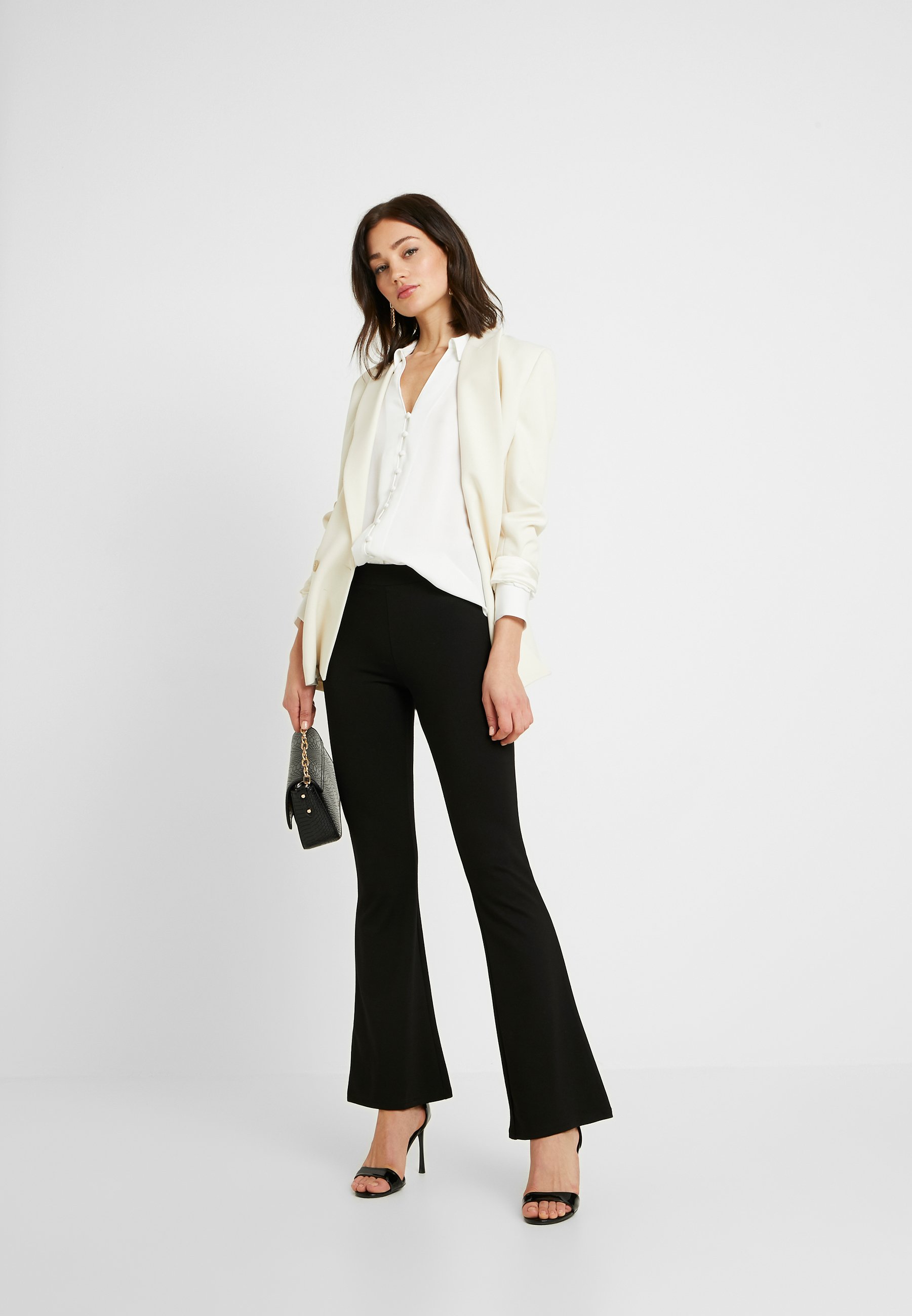 Gina Tricot PETRA NORMAL LENGTH - Pantaloni - black/nero - Zalando.it