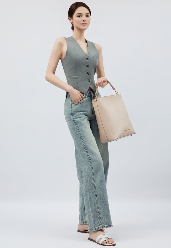 KLOEY - Notebooktasche - beige