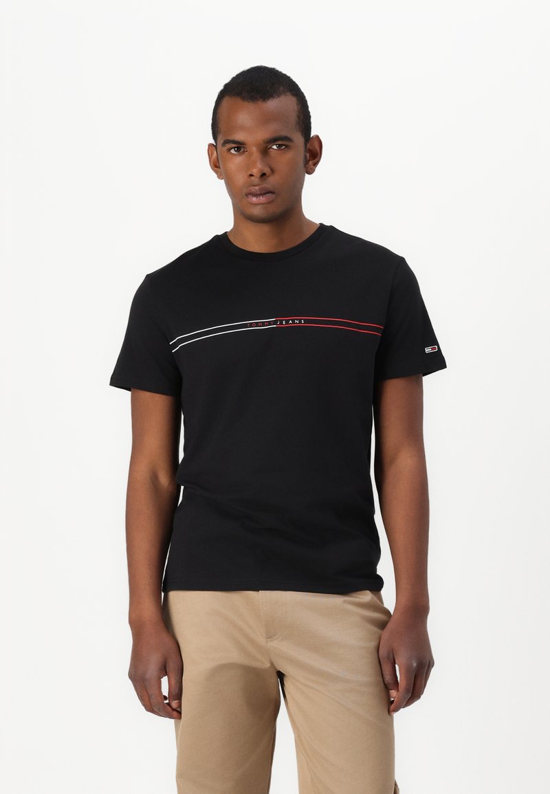 Tommy Jeans - SLIM ENTRY GRAPHIC TEE - T-shirt print - black, Vergroten
