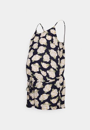 Pieces Maternity SLIP PLAYSUIT - Kezeslábas - sky captain/big flower