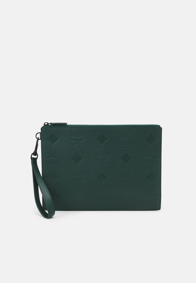 MCM AREN MAXI FLAT POUCH UNISEX - Clutch - forest green/grün 