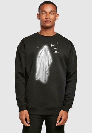 HALLOWEEN - BOO AND STUFF CREWNECK - Sweatshirt - black