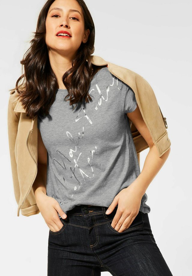 T-Shirt print - grau
