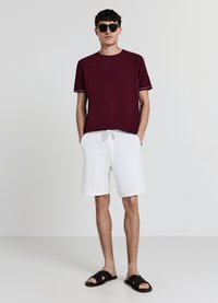 Calliope BIG JOGGER - Pantaloni sportivi - bianco lana