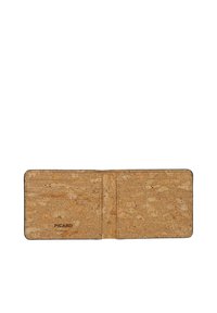 Cork wallet with a textured surface. Features multiple card slots and a black trim. Logo "PICARD" embossed at the bottom.