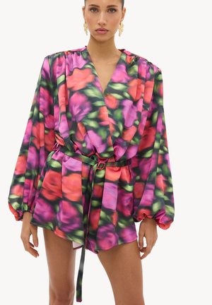 LOAVIES, GARDEN & GRACE - Combinaison - satin   pink dark