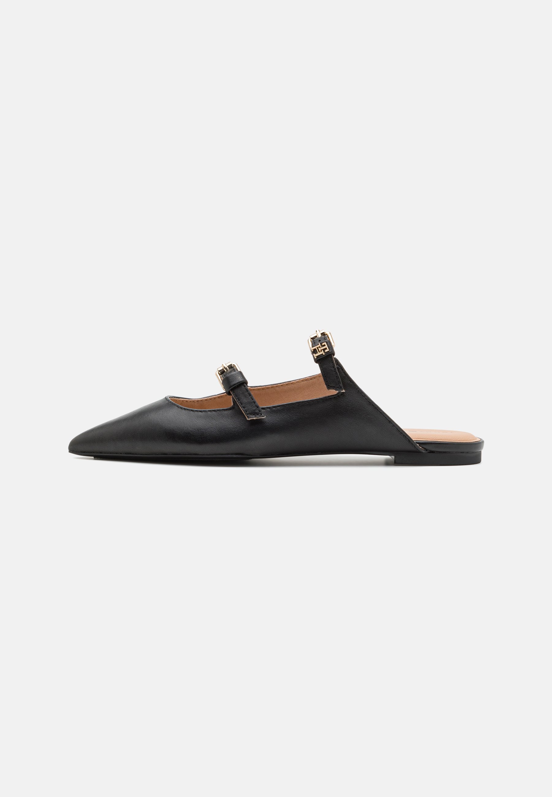 Tommy Hilfiger POINTY MULE - Pantolette flach - black/schwarz 