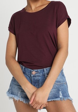 Vero Moda, T-shirts basic - dark red