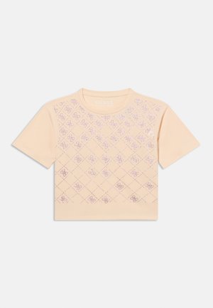 Guess, JUNIOR BOXY - Camiseta estampada - vanilla