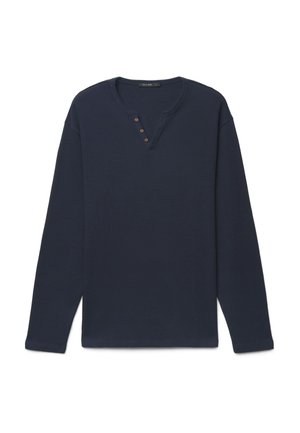 Calliope, T-SHIRT TINTA UNITA - Langarmshirt - blu notte