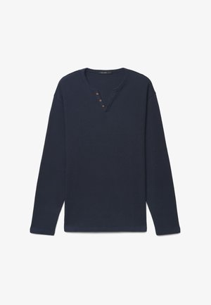 Calliope, T-SHIRT TINTA UNITA - Langarmshirt - blu notte
