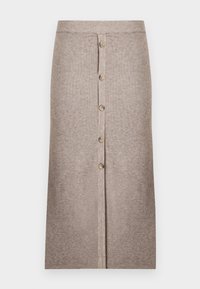 ONLIBI BUTTON SKIRT - Saia comprida - fungi melange