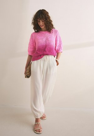 Next, Blúzka - pink purple floral ombre