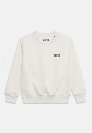 Jack & Jones Junior, JJECOLTON CREW NECK - Sweatshirt - white melange