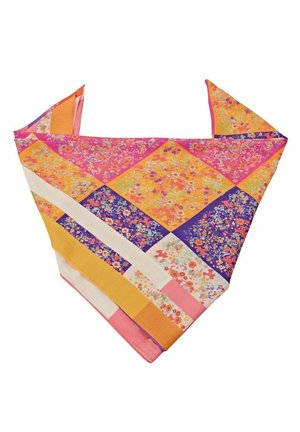 QUADRATISCHES MIT BLUMENMUSTER - Szal - pink