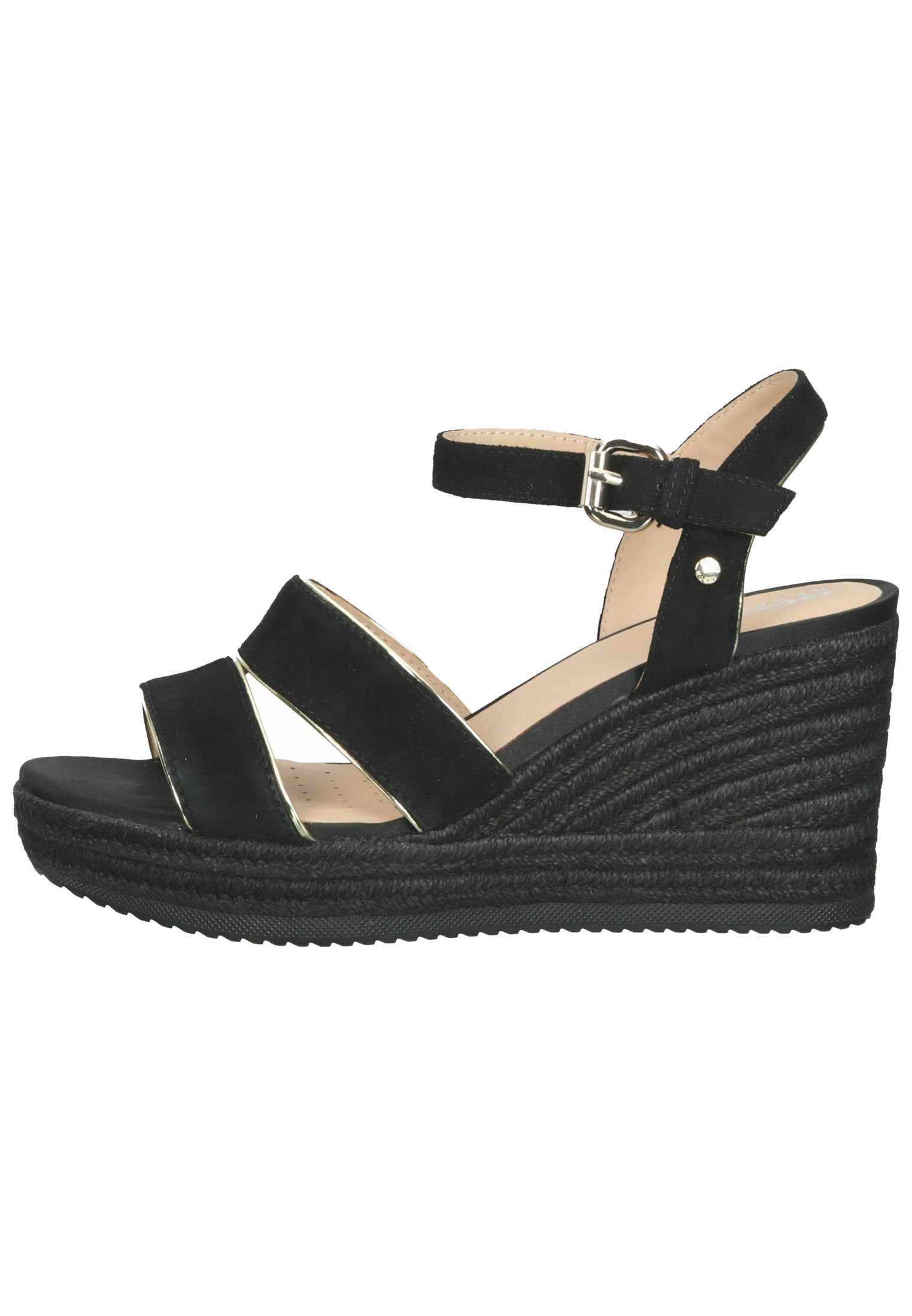 Geox Sandalen met hoge hak - black gold/zwart - Zalando.nl