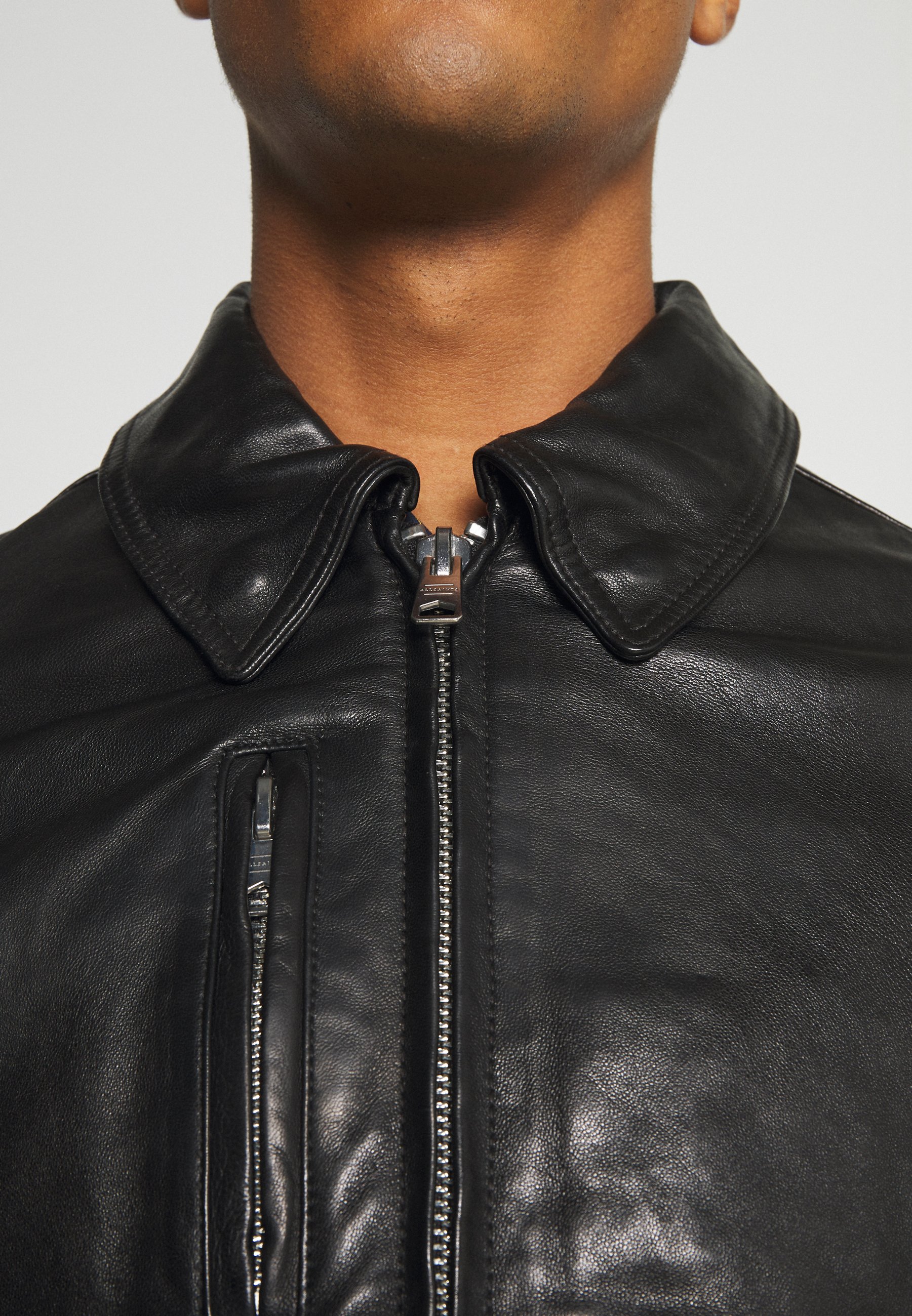 all saints caleb leather jacket