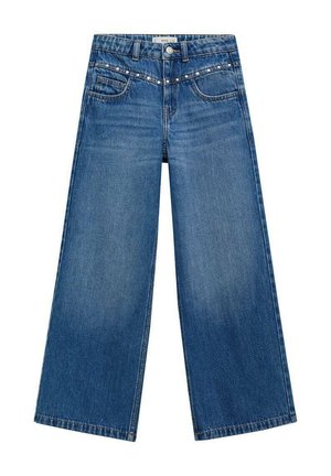 WIDE LEG WITH STUDS KID TEEN - Kavbojke na trapez - dark blue