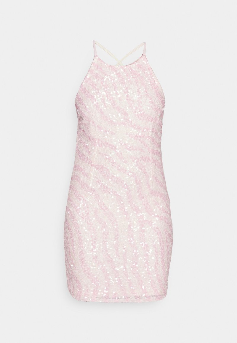 Lace & Beads Petite Cocktailjurk donkerroze