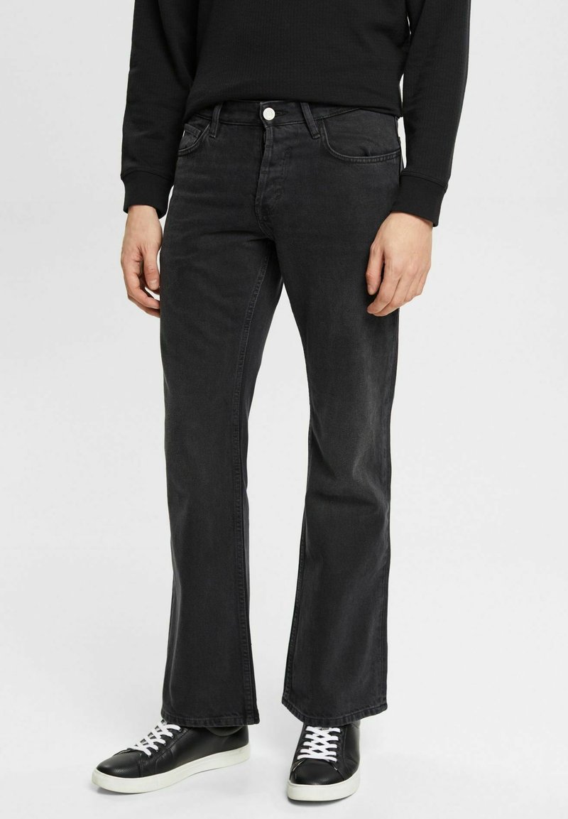 Esprit Jeans Bootcut black dark wash/schwarz Zalando.de