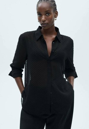 Mango Hemdbluse - black