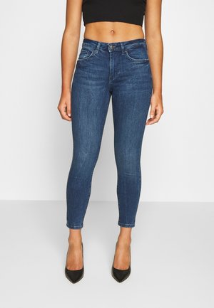 Skinny džíny - dark-blue denim