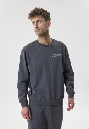 TWO SOON RUNDHALS LOGO - Collegepaita - asphalt