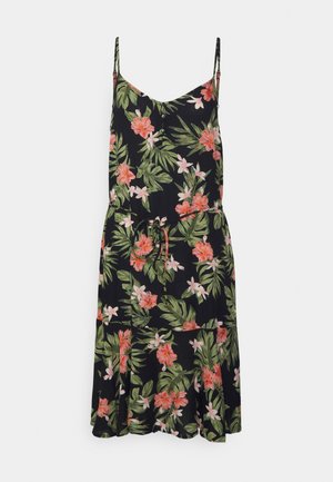 PCNYA SLIP BUTTON DRESS - Sukienka letnia - black