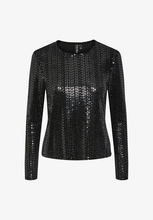 Pieces, PCSIDDY - Hosszú ujjú felső - black/silver