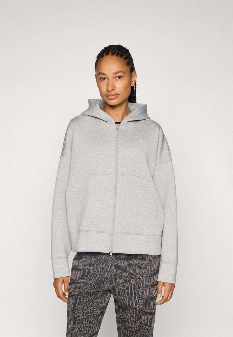 adidas by Stella McCartney SCUBA - Mikina so zipsom - medium grey heather