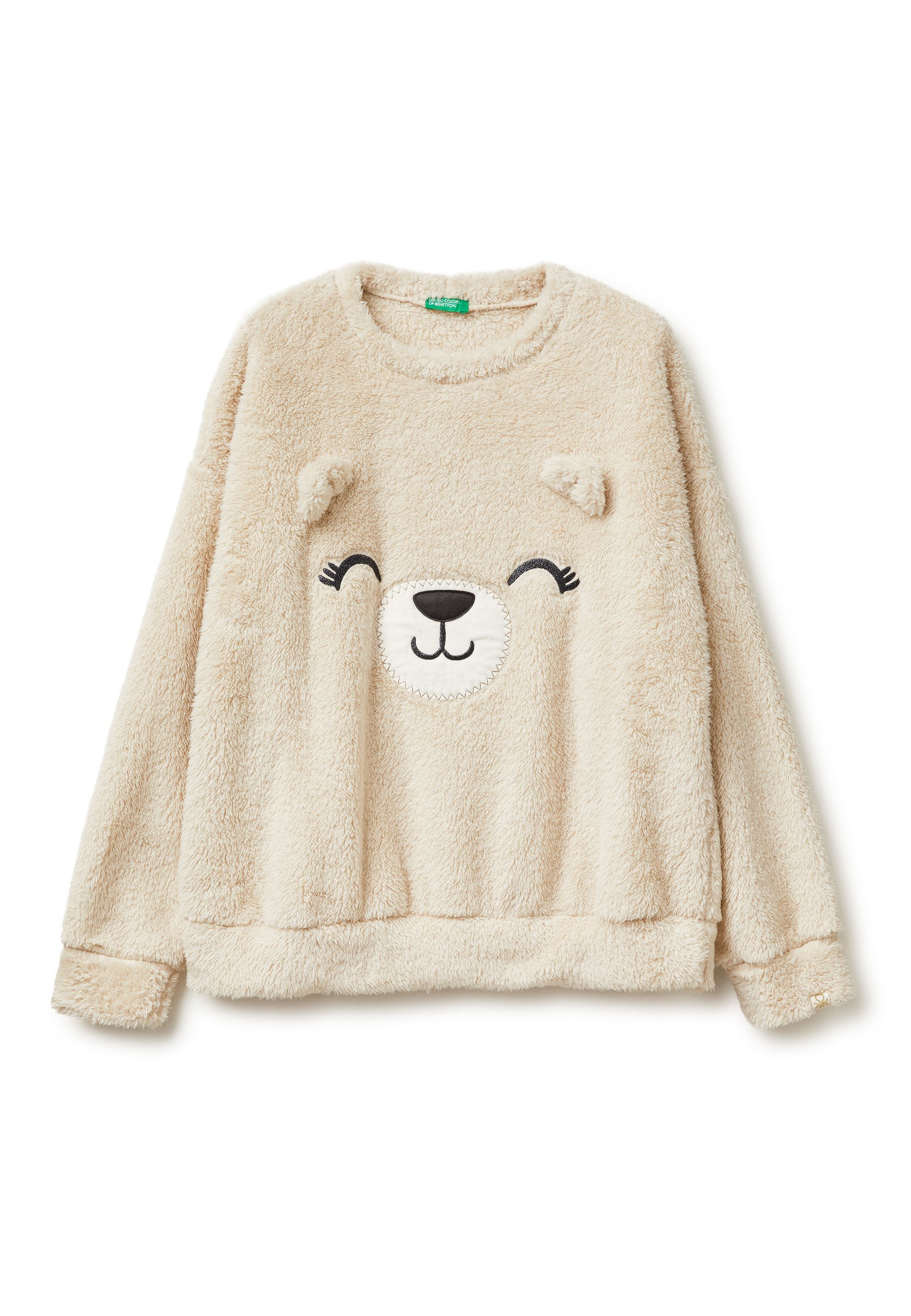 United Colors of Benetton TEDDY Suéter de forro polar beige