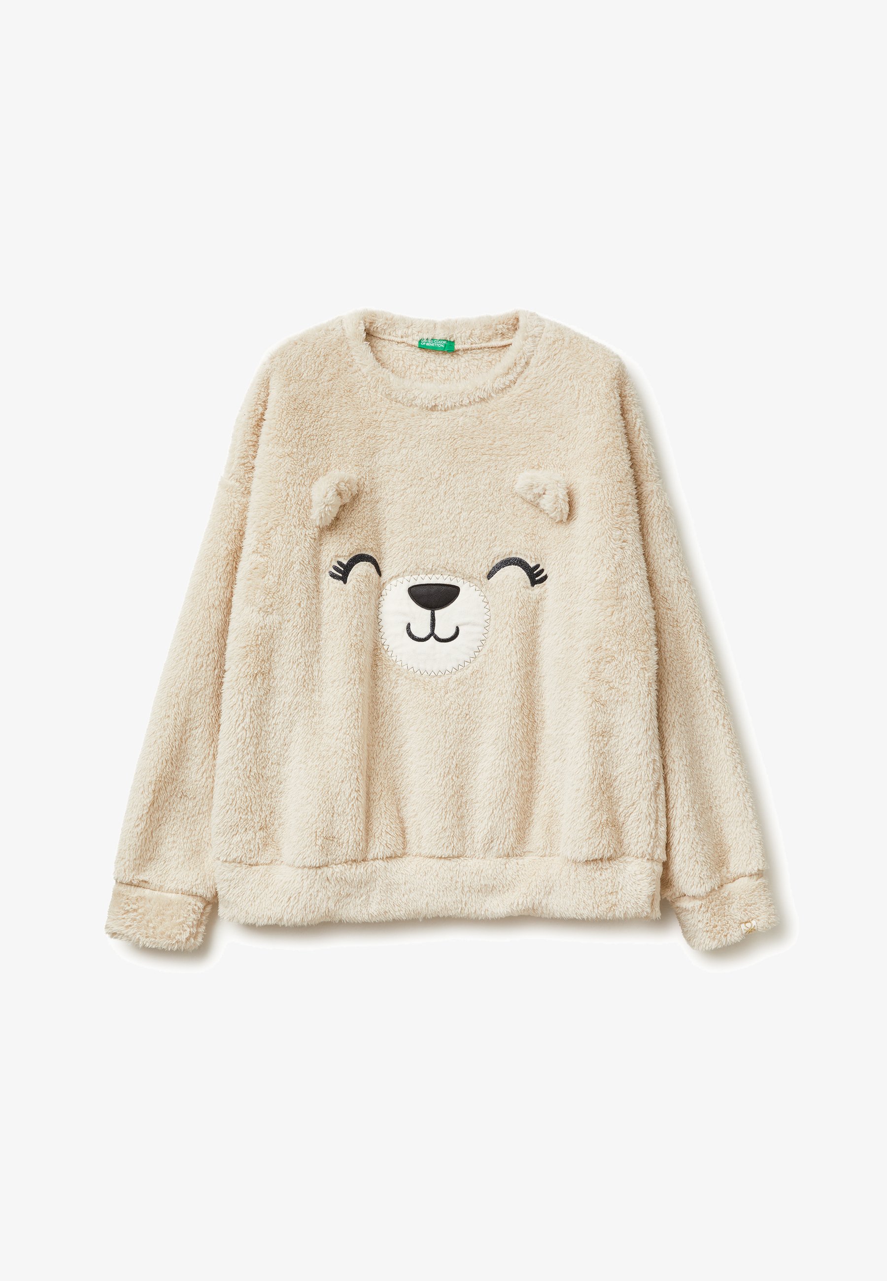 United Colors of Benetton TEDDY Suéter de forro polar beige