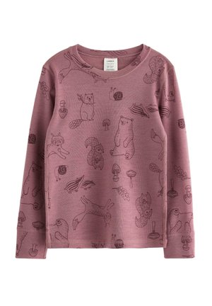 Langærmet T-shirt - dusty pink
