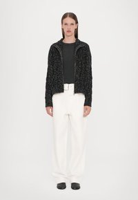 CLOSED TROYER ZIP CARDIGAN - Kardiganas - dark grey melange
